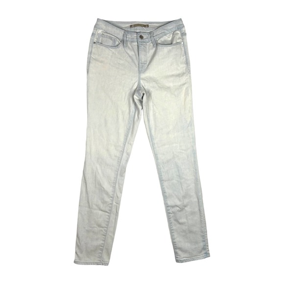 Athleta Womens Size 8 Sculptek Skinny Crop Denim Jeans Light Glacier Wash - Picture 1 of 12